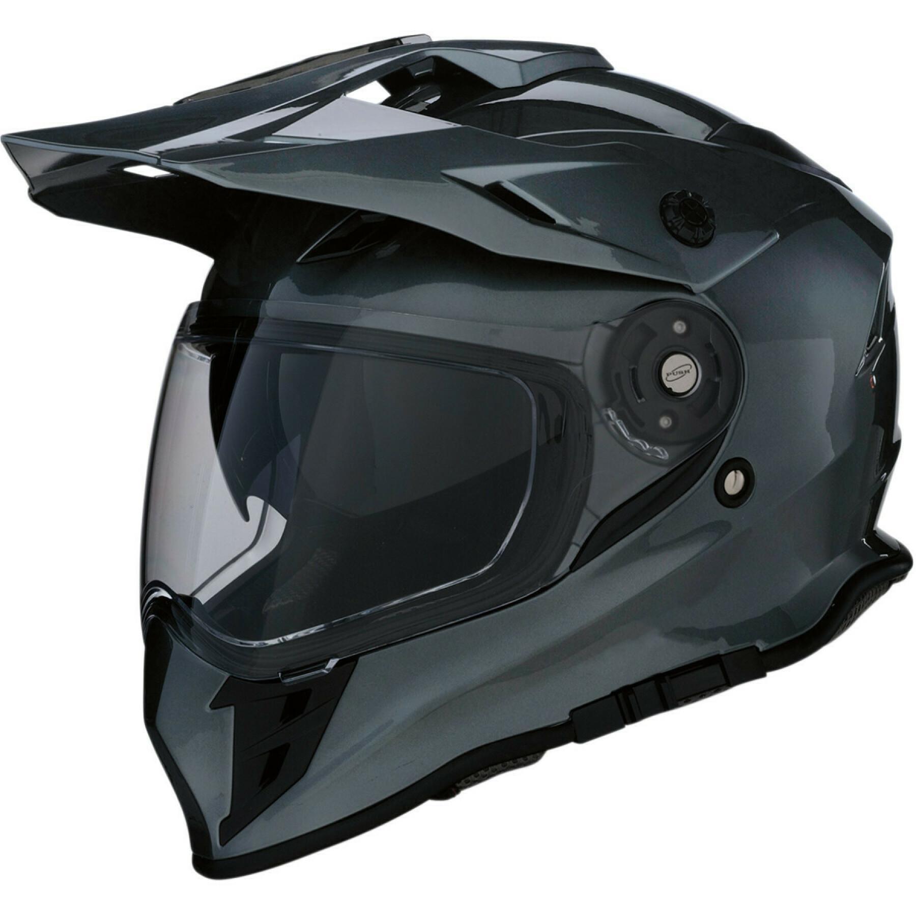 Modułowy kask motocyklowy Z1R range dark silver
