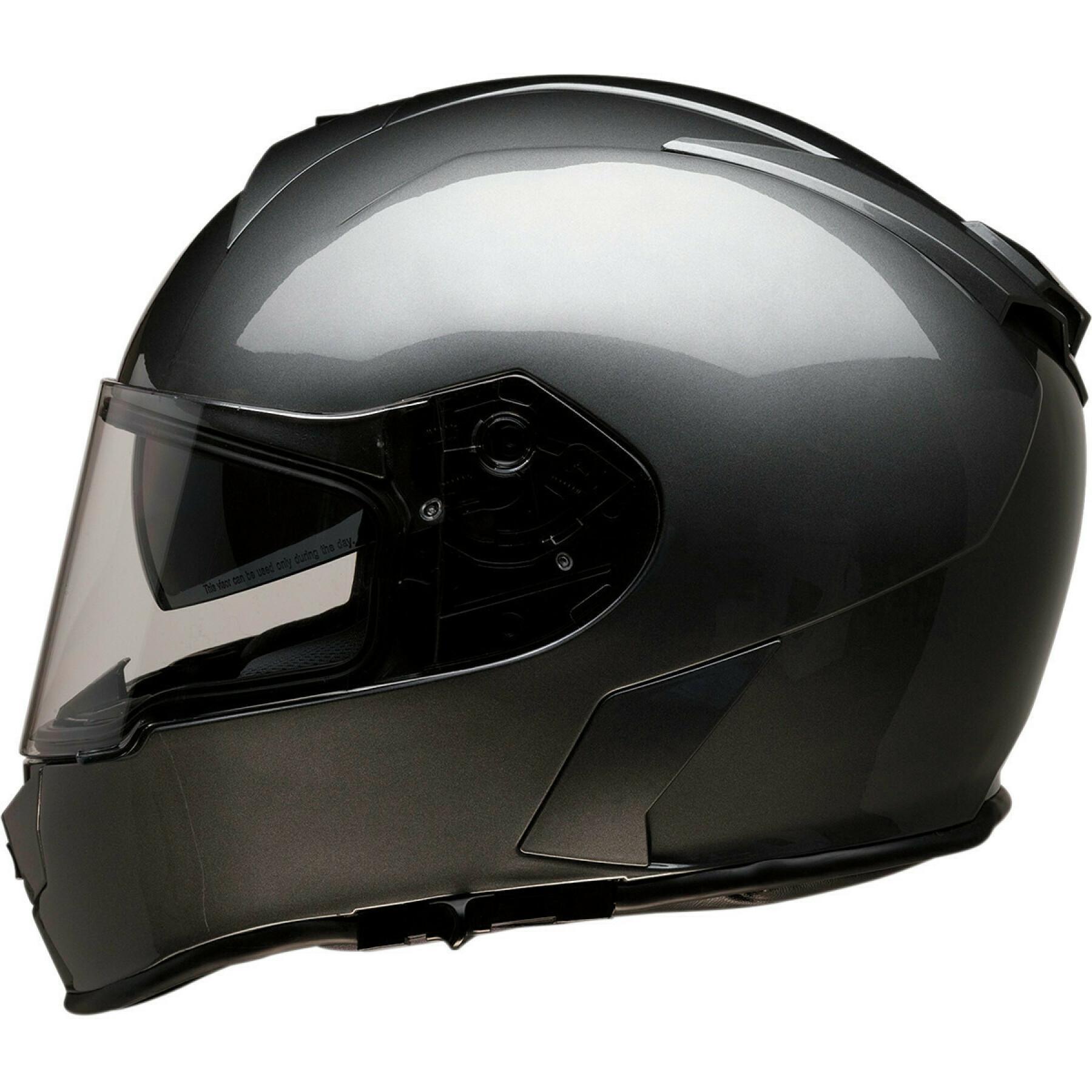 Kask motocyklowy z pełną twarzą Z1R warrant dark silver