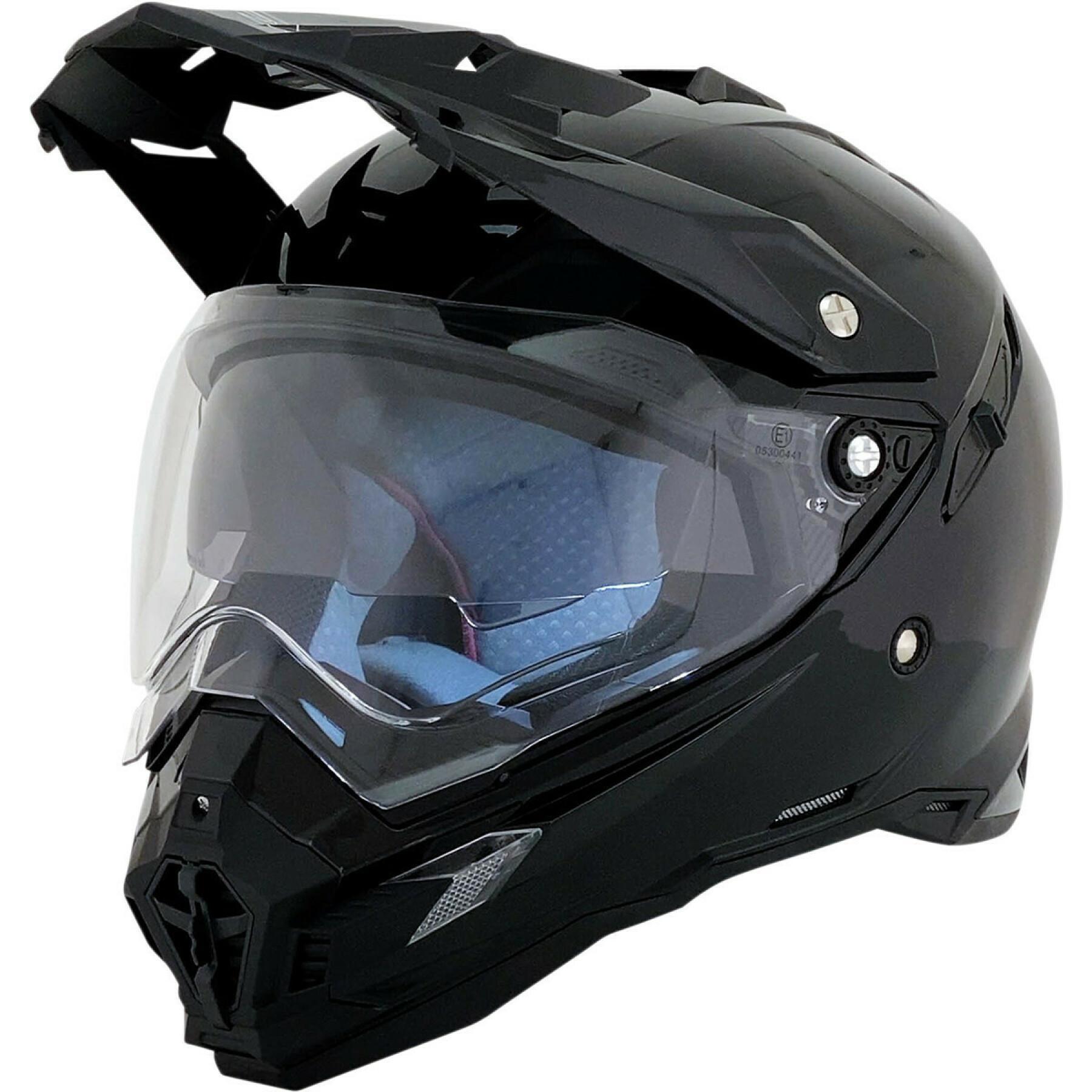 Modułowy kask motocyklowy AFX fx-41ds adventure gloss black