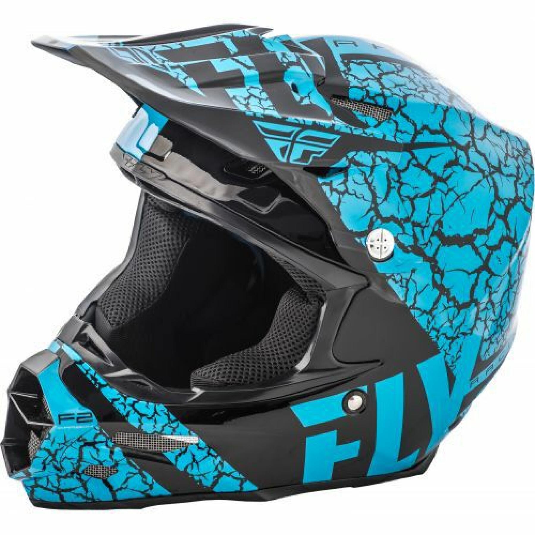 Kask motocyklowy Fly Racing F2 Carbon Fracture 2018