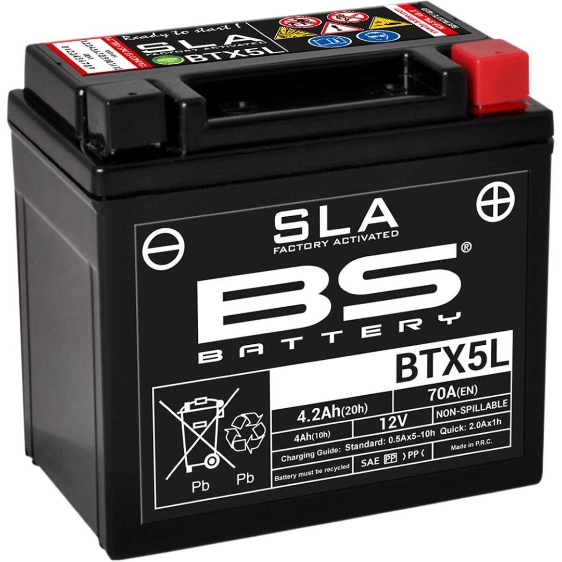 Akumulator motocyklowy BS Battery SLA BTZ6S / BTX5L - C (10H-R) - C (20H-R)