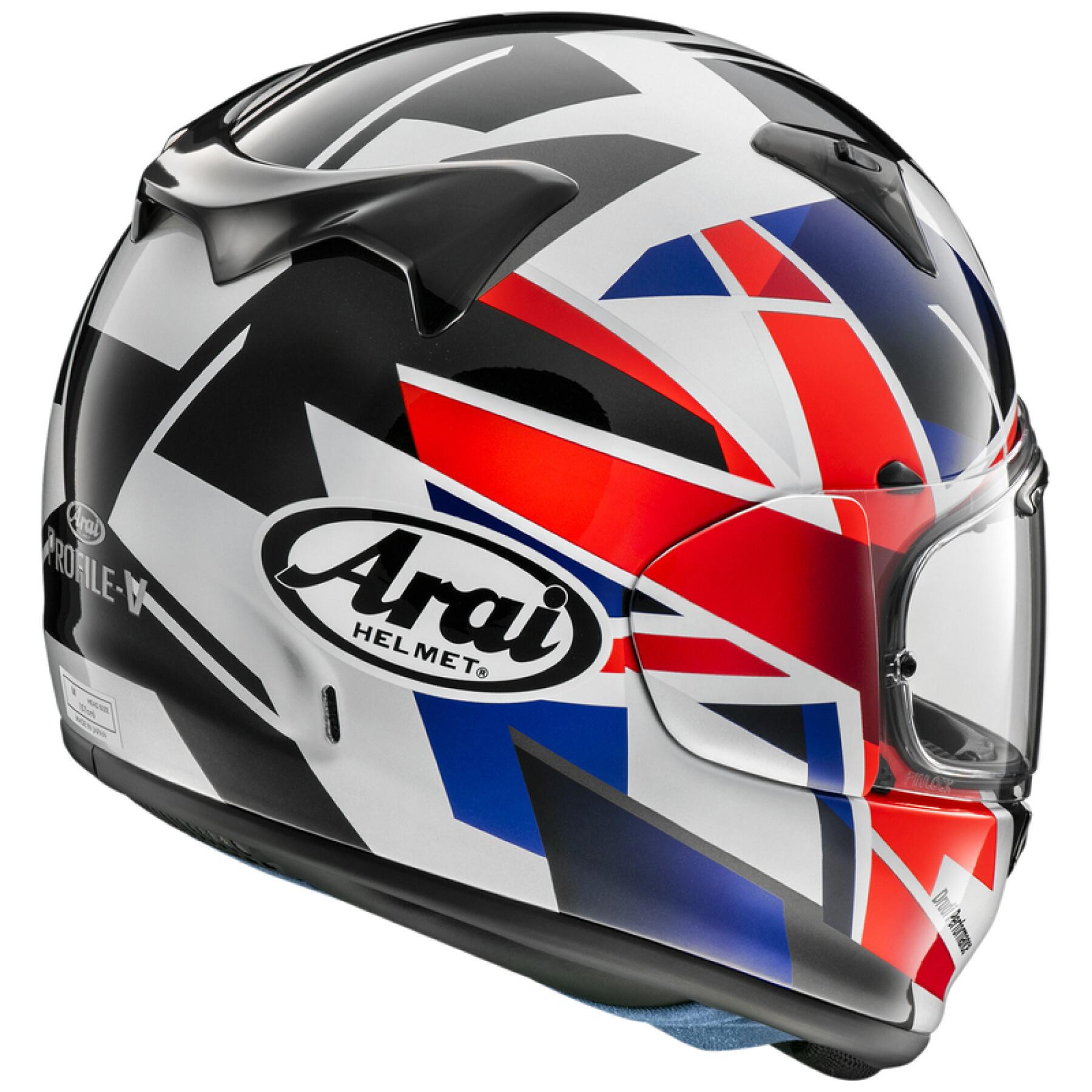 Kask motocyklowy z pełną twarzą Arai V Flag UK