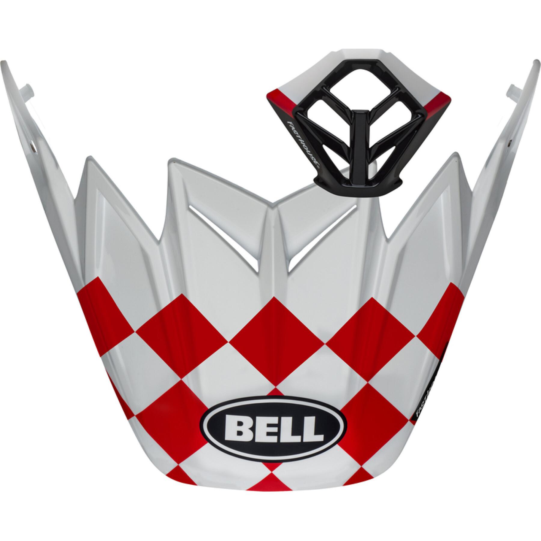 Kask motocyklowy z wizjerem Bell Moto-9 - Fasthouse Checkers