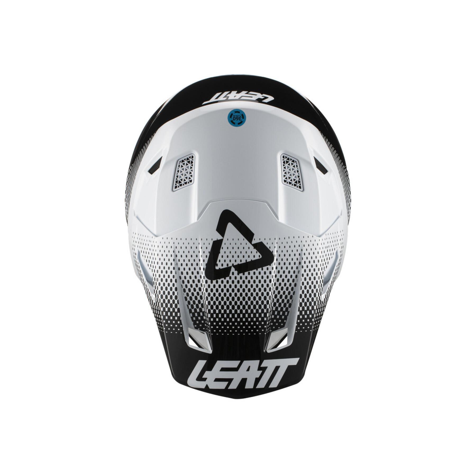 Kask motocyklowy wraz z okularami Leatt 7.5 V21.1