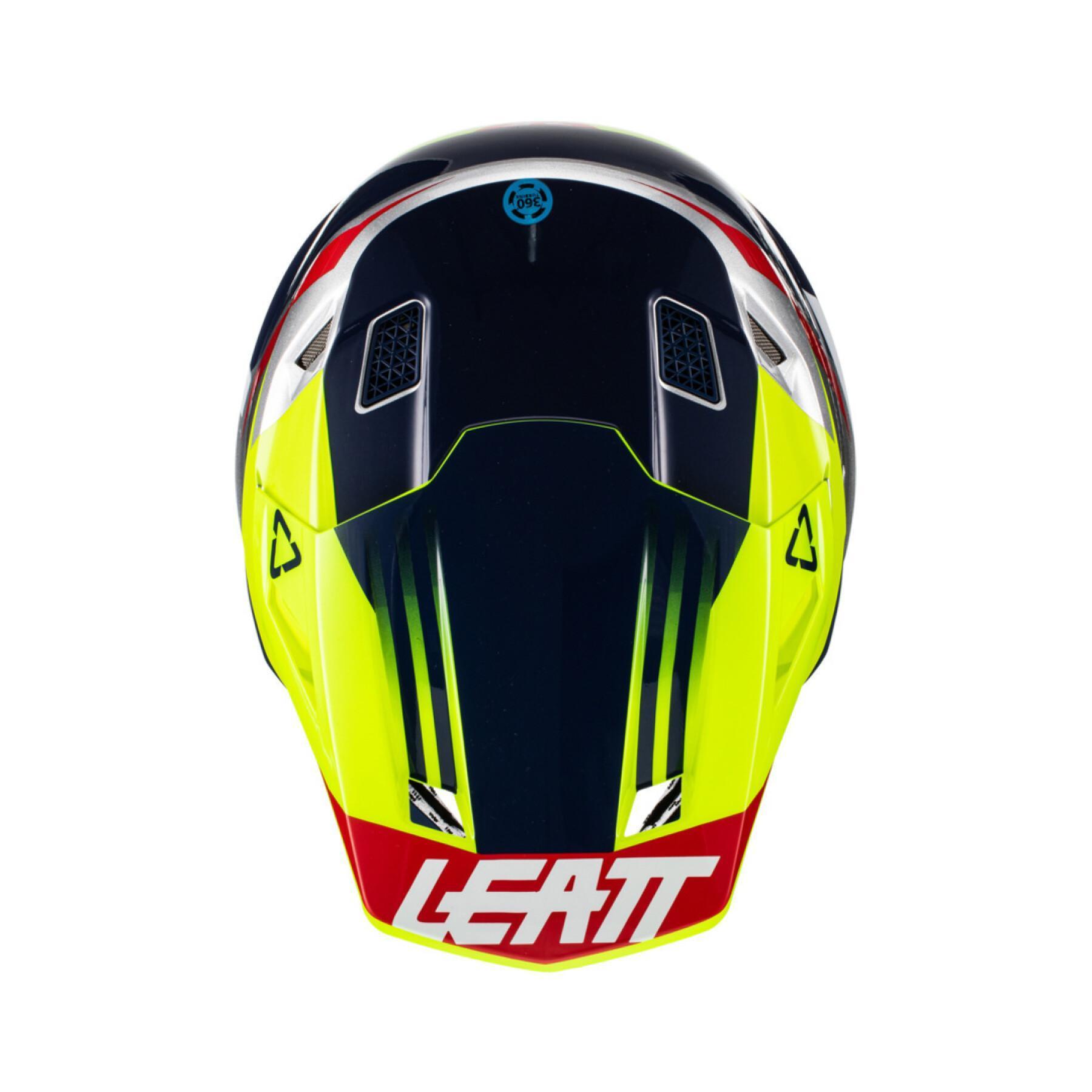 Kask motocyklowy z goglami Leatt 7.5 V22 Graphic