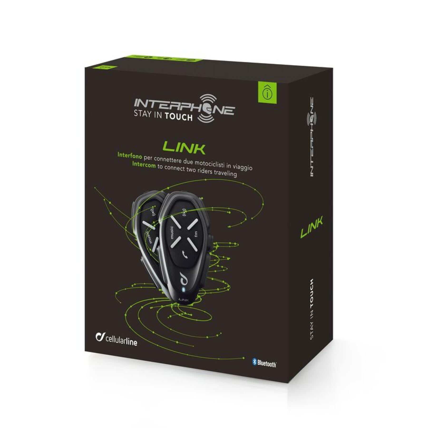 Interkom Cellularline LINK – Twin Pack