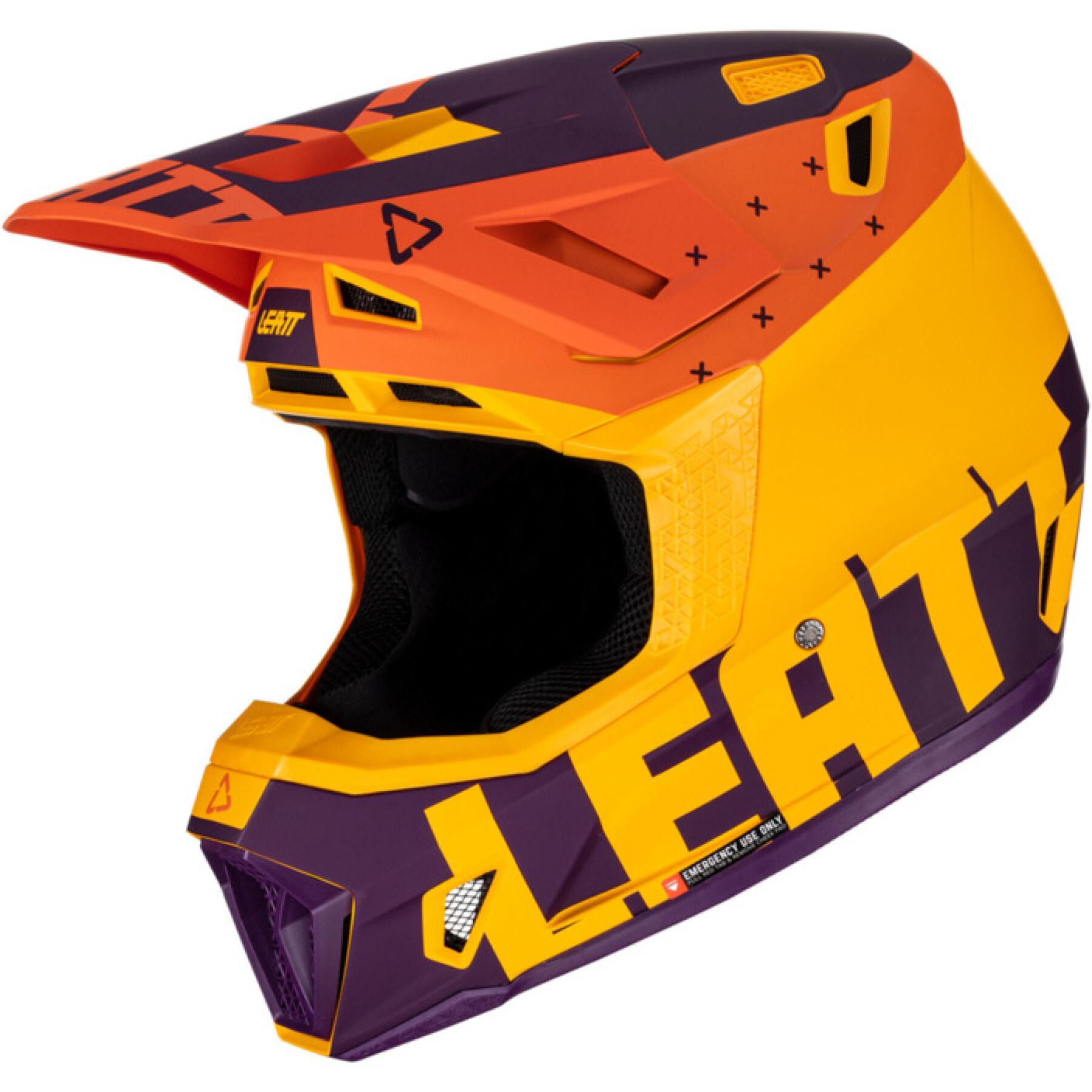 Zestaw kasku motocyklowego z goglami Leatt 7.5 23