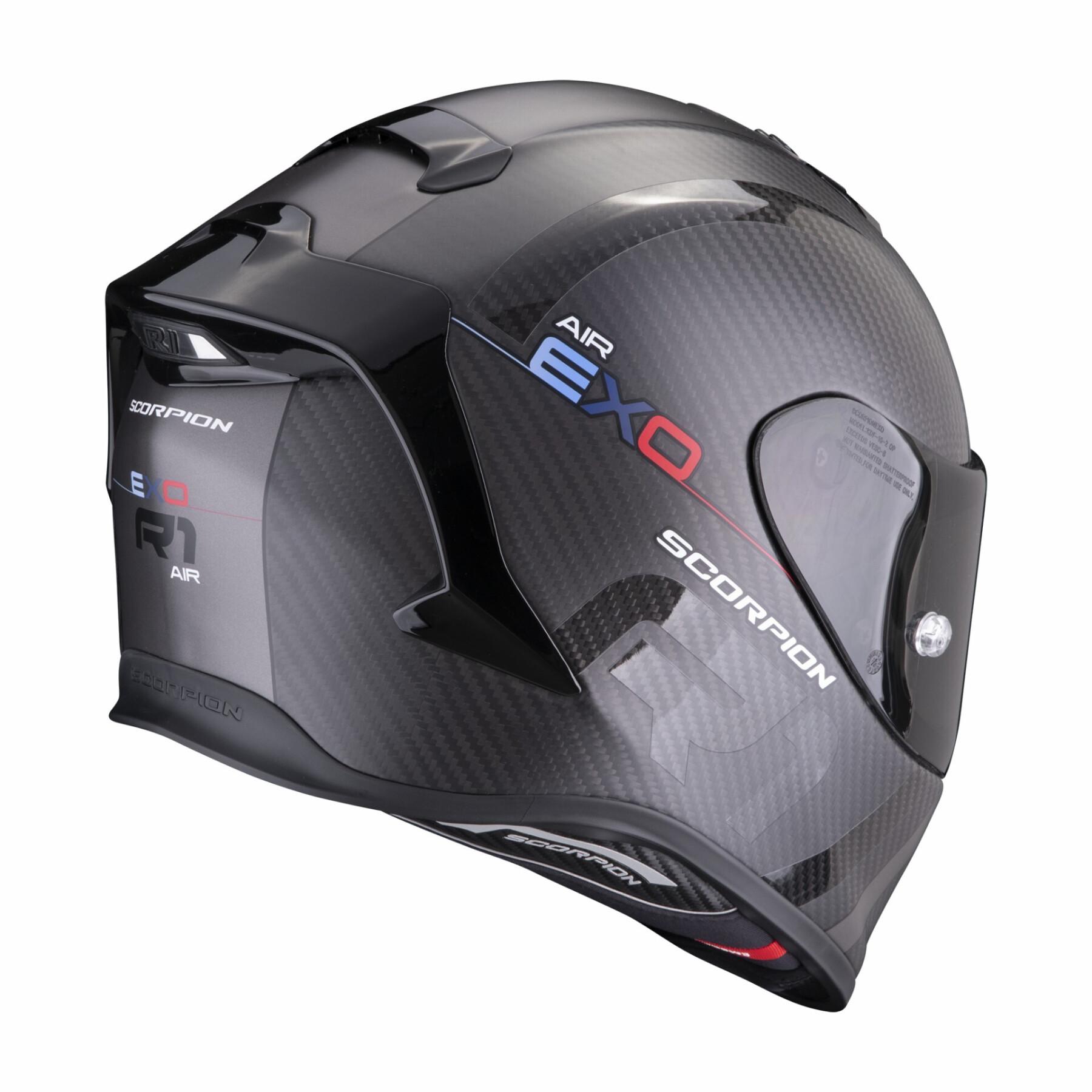 Kask motocyklowy z pełną twarzą Scorpion Exo-R1 Evo Carbon Air MG ECE 22-06