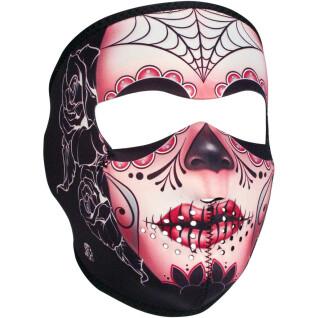 Maska motocyklowa pełnotwarzowa Zan Headgear sugar skull