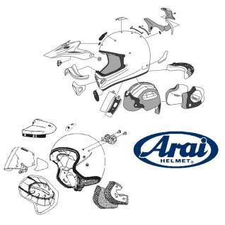 Tylna wentylacja do pełnotwarzowych kasków motocyklowych Arai DUCT-2 CASQUE INTEGRAL