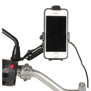 Motocyklowy uchwyt na smartfon na lusterko wsteczne z ładowarką Chaft