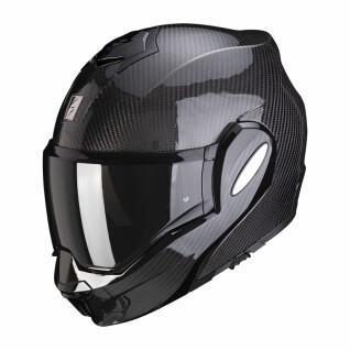 Modułowy kask motocyklowy Scorpion Exo-Tech Evo Carbon Solid ECE 22-06
