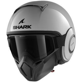 Kask motocyklowy jet Shark Street Drak Blank Gun Silver