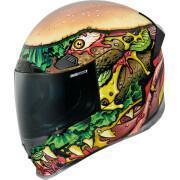 Kask motocyklowy z pełną twarzą Icon afp fastfood