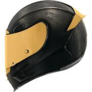 Złoty kask motocyklowy z pełną twarzą Icon afp carbon