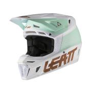 Kask motocyklowy wraz z okularami Leatt 8.5 V21.1