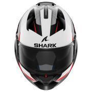 Modułowy kask motocyklowy Shark Evo Es Kryd White Black Red